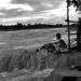 A man fishes in the Mekong river