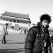 A tourist guide in Beijing Tiananmen square