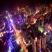 Vue de nuit du centre de Shenzhen du haut d